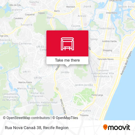 Rua Nova Canaã 38 map