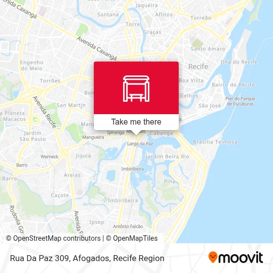 Rua Da Paz 309, Afogados map