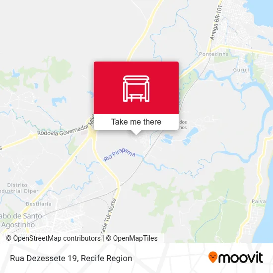 Rua Dezessete 19 map
