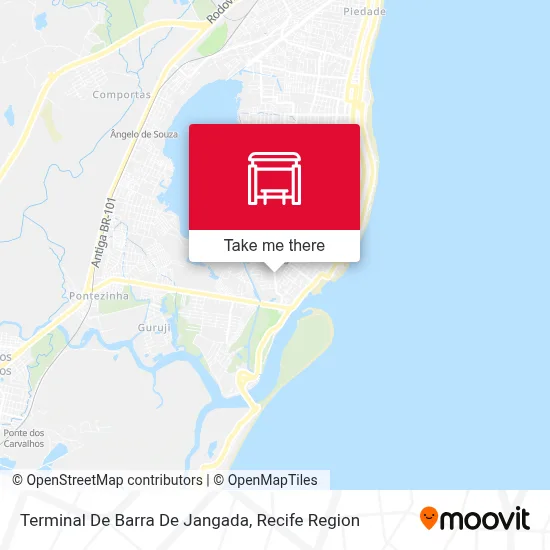 Terminal De Barra De Jangada map