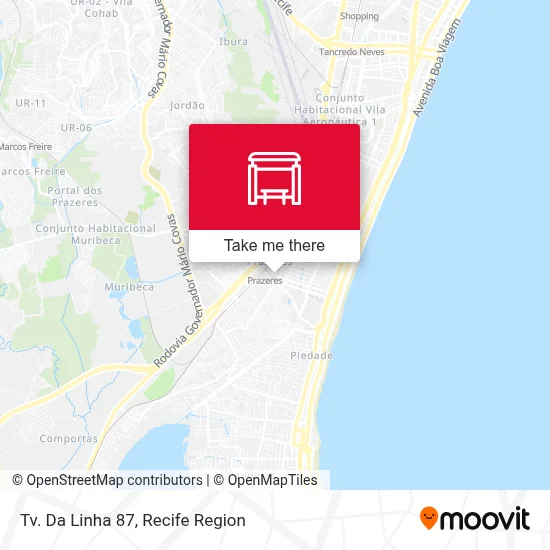 Tv. Da Linha 87 map