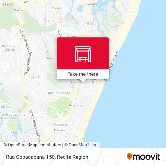 Rua Copacabana 150 map