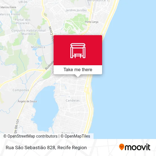 Rua São Sebastião 828 map