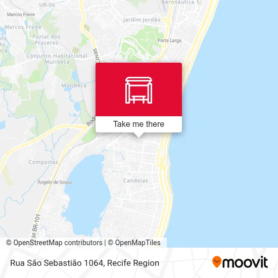 Rua São Sebastião 1064 map