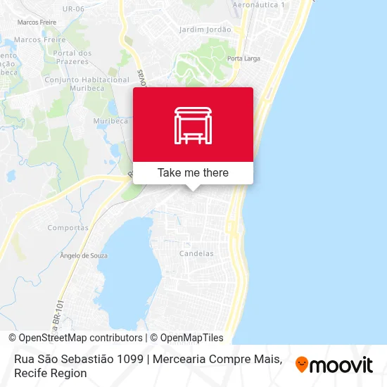Rua São Sebastião 1099 | Mercearia Compre Mais map