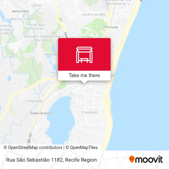 Rua São Sebastião 1182 map
