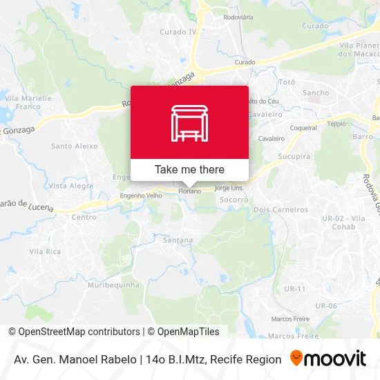 Av. Gen. Manoel Rabelo | 14o B.I.Mtz map