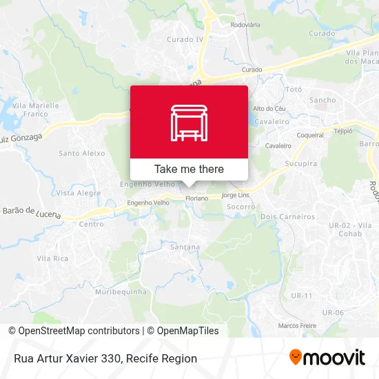 Rua Artur Xavier 330 map