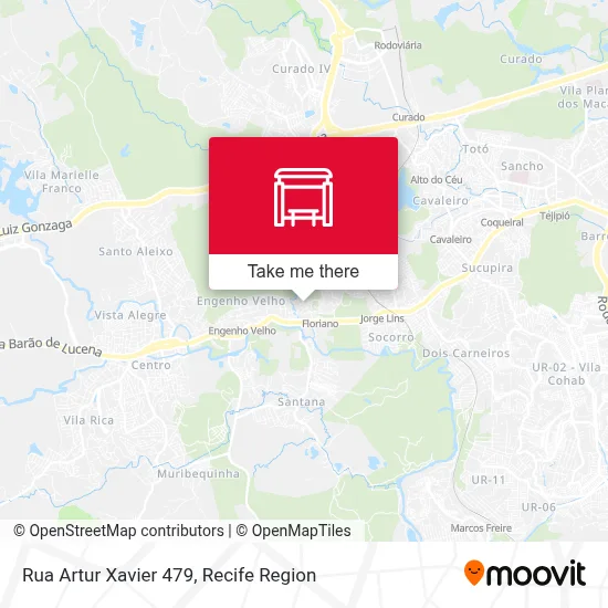 Rua Artur Xavier 479 map