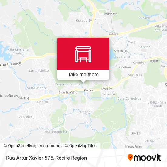 Rua Artur Xavier 575 map