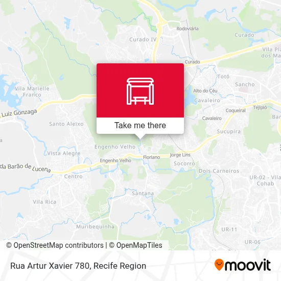 Rua Artur Xavier 780 map