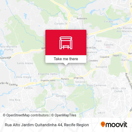 Rua Alto Jardim Quitandinha 44 map