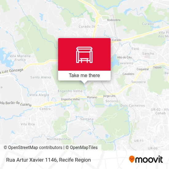 Rua Artur Xavier 1146 map