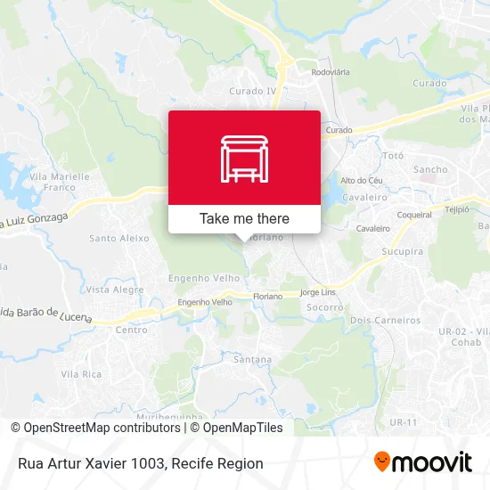 Rua Artur Xavier 1003 map