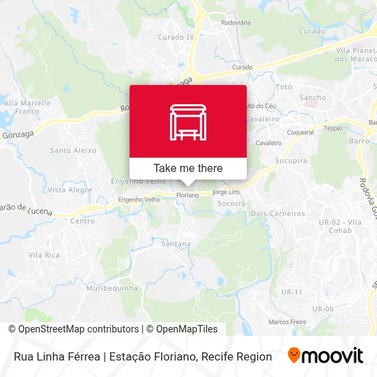 Rua Linha Férrea | Estação Floriano map