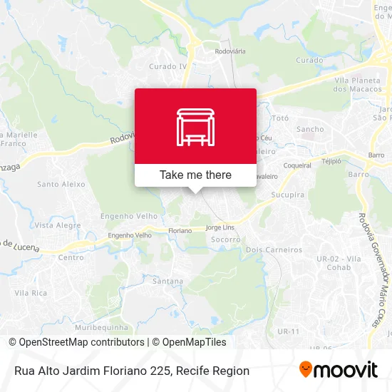 Rua Alto Jardim Floriano 225 map