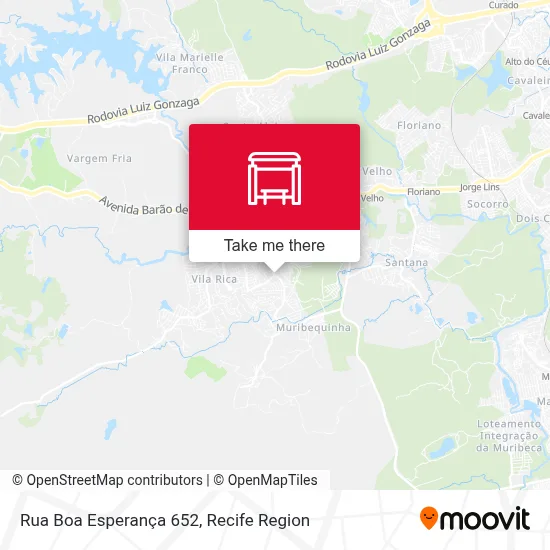 Rua Boa Esperança 652 map