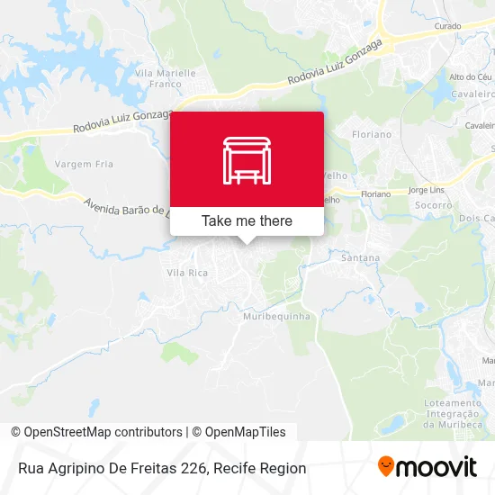Rua Agripino De Freitas 226 map
