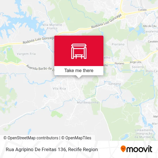 Rua Agripino De Freitas 136 map