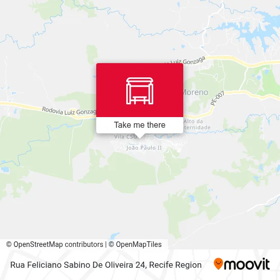 Rua Feliciano Sabino De Oliveira 24 map