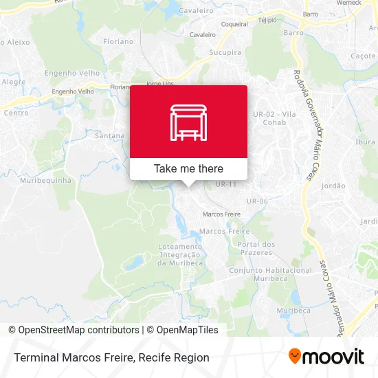 Terminal Marcos Freire map