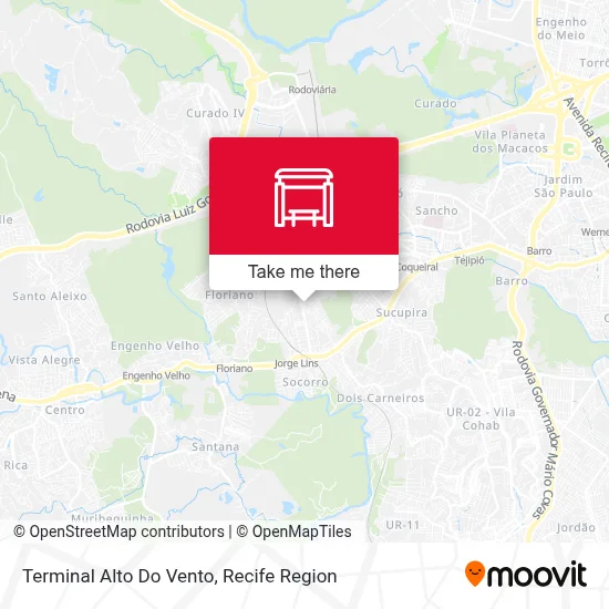 Terminal Alto Do Vento map