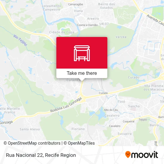 Rua Nacional 22 map