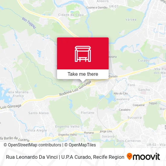 Rua Leonardo Da Vinci | U.P.A Curado map