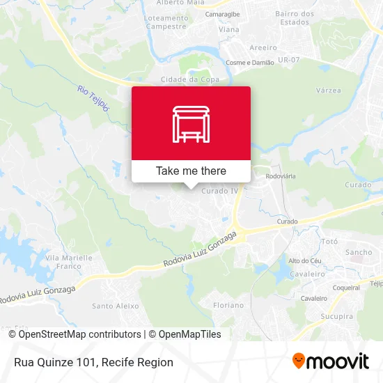 Rua Quinze 101 map