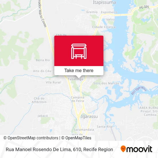 Rua Manoel Rosendo De Lima, 610 map