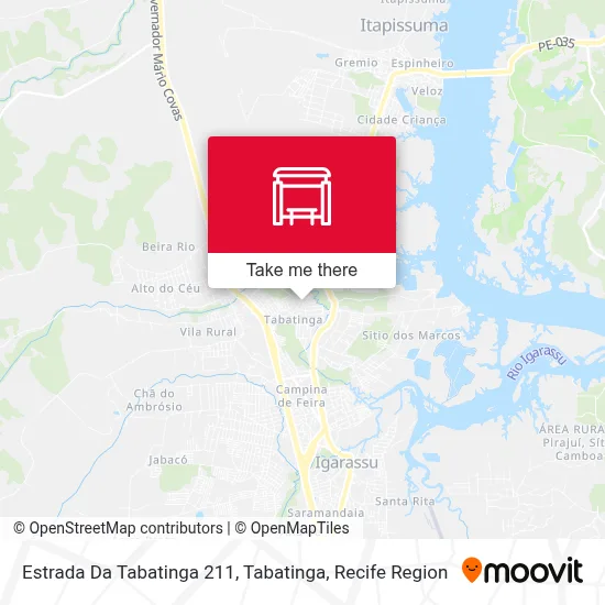 Estrada Da Tabatinga 211, Tabatinga map