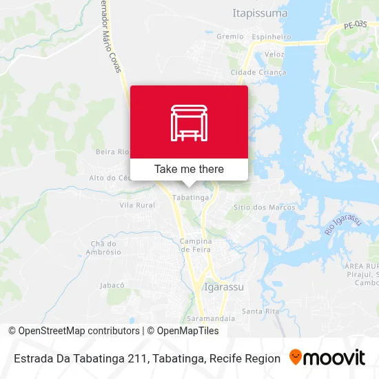 Estrada Da Tabatinga 211, Tabatinga map