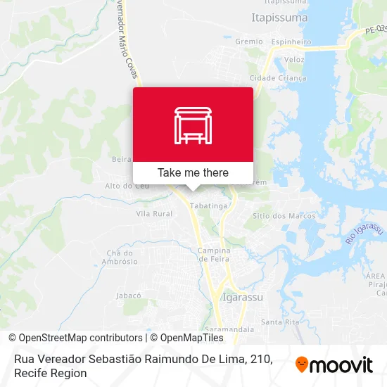 Rua Vereador Sebastião Raimundo De Lima, 210 map