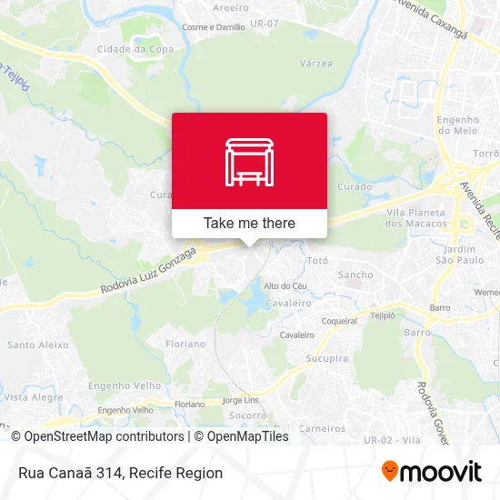 Rua Canaã 314 map