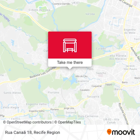 Rua Canaã 18 map