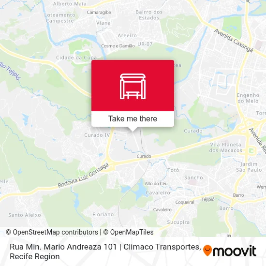 Rua Min. Mario Andreaza 101 | Climaco Transportes map