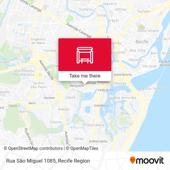 Rua São Miguel 1085 map