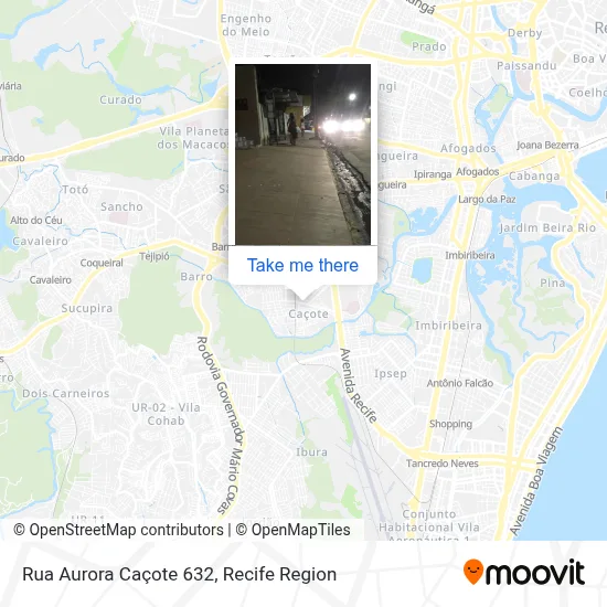 Rua Aurora Caçote 632 map