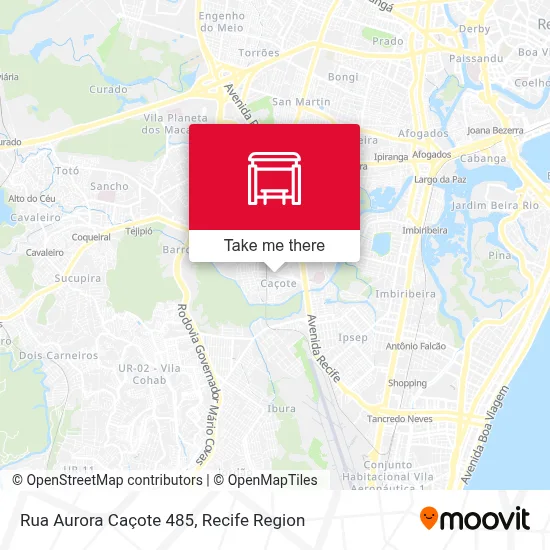 Rua Aurora Caçote 485 map