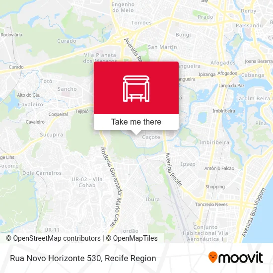 Rua Novo Horizonte 530 map
