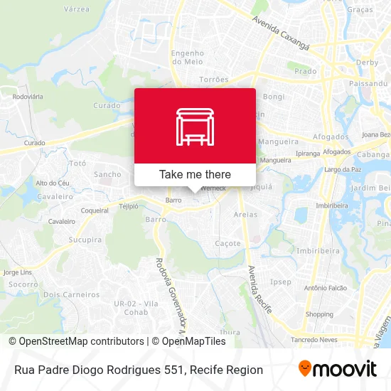 Rua Padre Diogo Rodrigues 551 map