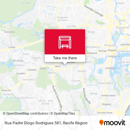 Rua Padre Diogo Rodrigues 581 map