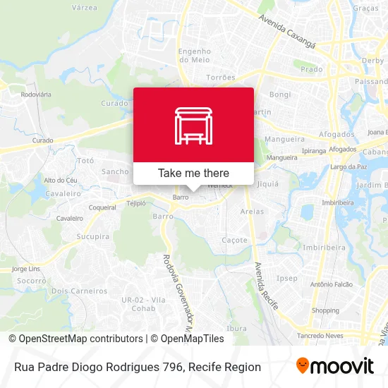 Rua Padre Diogo Rodrigues 796 map