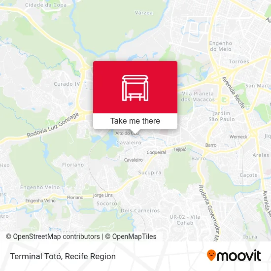 Terminal Totó map
