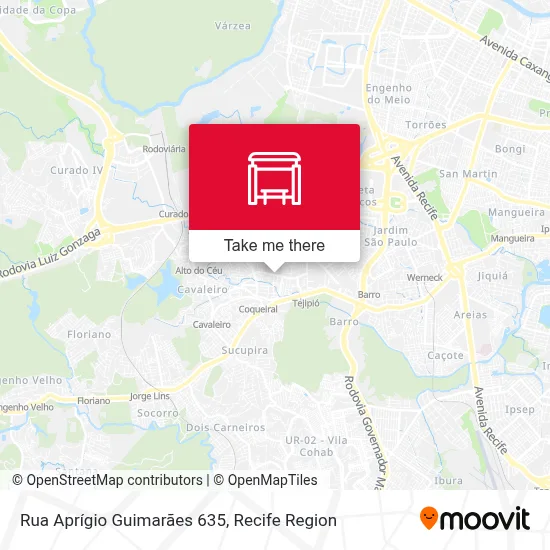 Rua Aprígio Guimarães 635 map