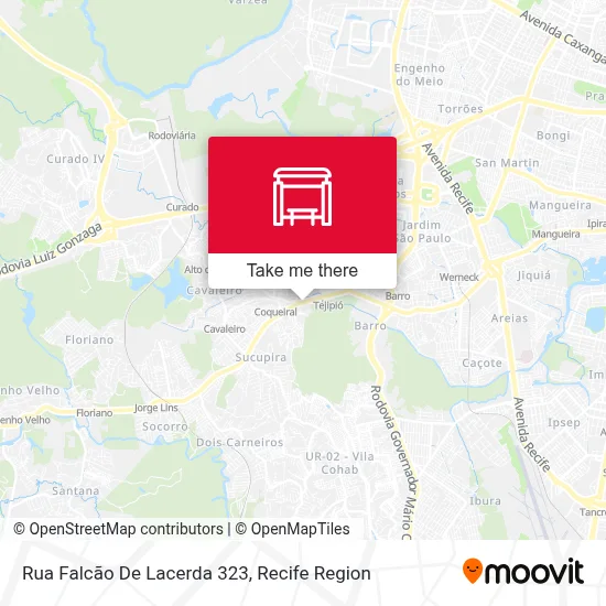 Rua Falcão De Lacerda 323 map