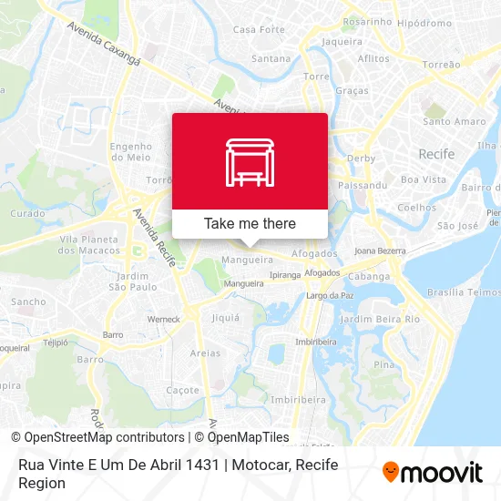 Rua Vinte E Um De Abril 1431 | Motocar map