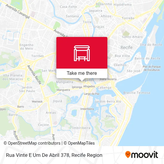Rua Vinte E Um De Abril 378 map