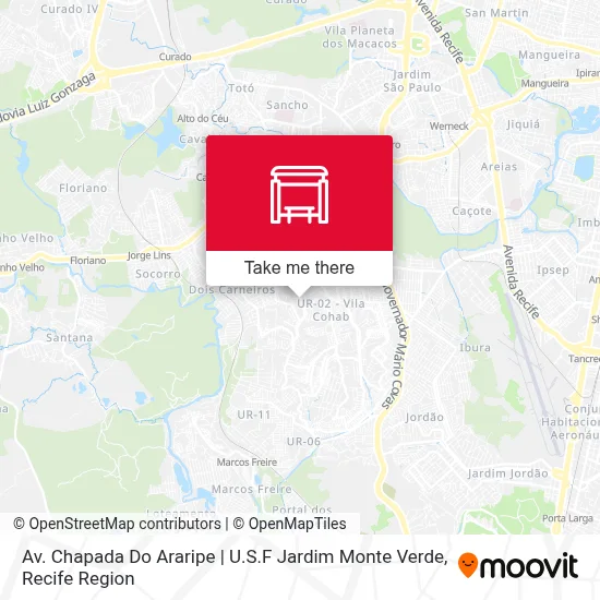 Av. Chapada Do Araripe | U.S.F Jardim Monte Verde map