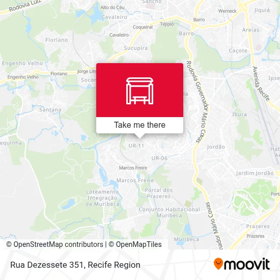 Rua Dezessete 351 map